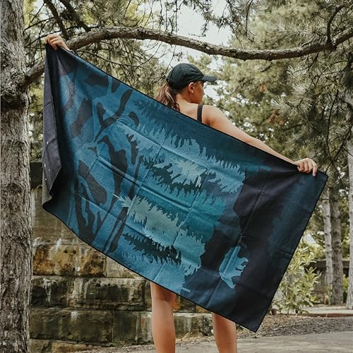 Sprints Athletic Running Towel, Full-Sized, Car Seat Cover - Performance Microfiber (Nightfall Grizzly) - color: Nightfall Grizzly
