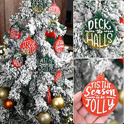 Sakolla Christmas Resin Molds 2 Pack Christmas Silicone Molds Ornaments Resin Molds Round Shape Lettered Pendant for Epoxy Resin Casting DIY Jewelry Keychain Snowflakes Crafts - color: Round/White