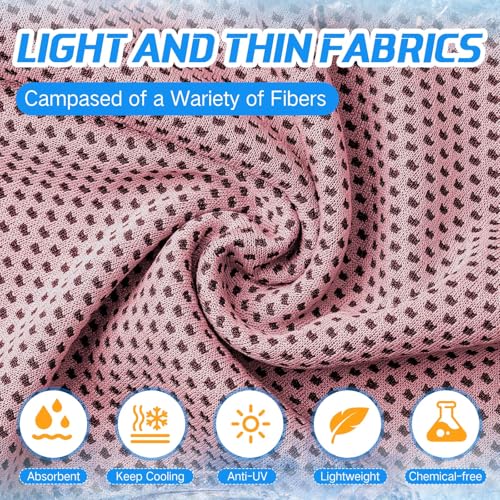 BBTO 100 Pack Cooling Towel Bulk - color: Multicolor, size: 40 x 12 Inch