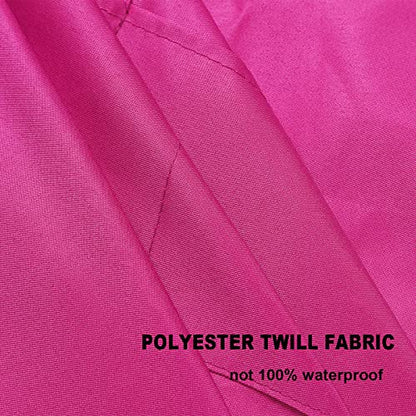 Pink Plain Bib Aprons Bulk for Women Men Adult with 2 Front Pockets (Hot Pink,15pcs), 60x70cm - color: Hot Pink-15pcs