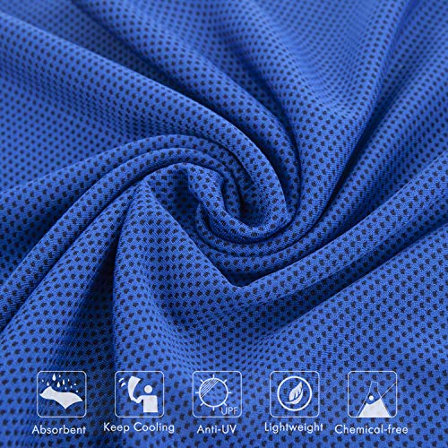 Cooling Towels 4 Pack, 40x12 Inch Cooling Towel for Neck & Face, Sports - color: Multicolor-1