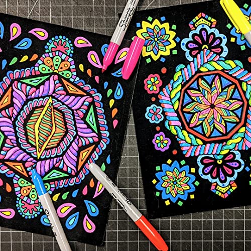 Super Pack of 18 Fuzzy Velvet Coloring Posters (Dynamic Edition) - Great for Family Time, Arts & Crafts, Travel, At Home, Care Facilities [All Ages Coloring: Girls, Boys, Adults, Toddlers, Teens]
