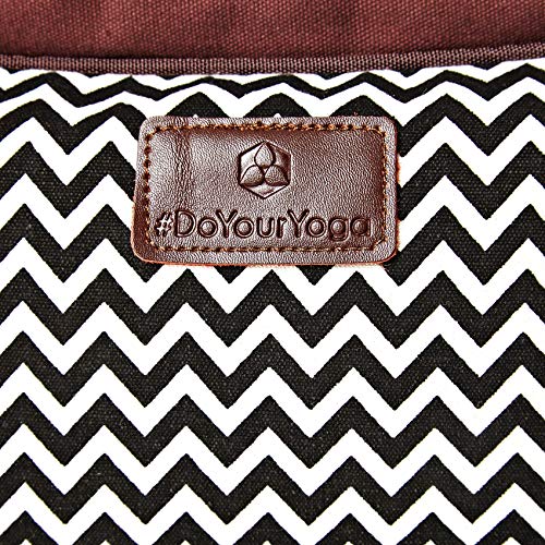 #DoYourYoga Full-Zip Extra Large Yoga Mat Tote Bag with Multi-Functional Storage Pockets for Sports Gym Pilates »Vimalaa« - color: Black&White