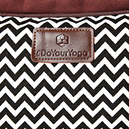 #DoYourYoga Full-Zip Extra Large Yoga Mat Tote Bag with Multi-Functional Storage Pockets for Sports Gym Pilates »Vimalaa« - color: Black&White