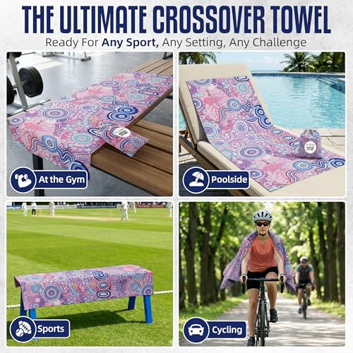 CHEEKY WINX Microfiber Gym Towel – Highly Absorbent Microfiber Sweat Towel, Quick-Dry Lightweight Design, Odour-Resistant Fabric, Matching Carry Bag, Joy, Regular (90 x 50 cm) - color: Joy, size: Regular