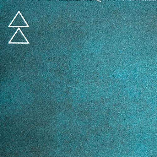 YOGA DESIGN LAB | The Combo Yoga Mat | 2-in-1 Mat+Towel | Eco Luxury | Ideal for Hot Yoga, Power, Bikram, Ashtanga, Sweat | Studio Quality | Includes Carrying Strap! - color: Aegean Green, size: 3.5mm
