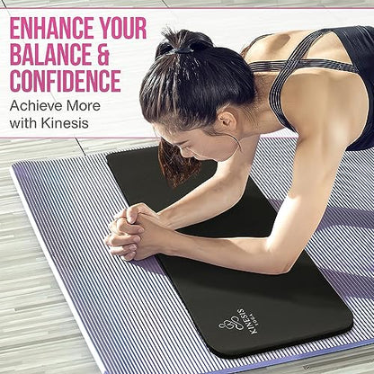 Kinesis Yoga Knee Pad Cushion - Extra Thick 1 inch (25mm) Exercise Knee Pad | Enjoy Pain Free Yoga, Includes Breathable Mesh Bag for Easy Travel and Storage (Does Not Include Yoga Mat)
