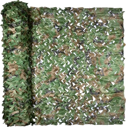 Camo Netting, Camouflage Netting, Hunting Blind Camo Net, Army Party Decorations, Sunshade Fence Nets, Lightweight, Bulk Roll, Mesh, Great for Camping, Shooting, Photograph, Car Cover, Outdoor - color: Woodland, size: 4.9ftx19.7ft