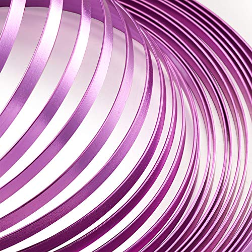 Fashewelry 32.8Ft 5mm Aluminum Flat Wire Solid Bendable Metal Craft Wire Strip for Bezel Sculpting Armature Jewelry Making Gem Metal Wrap, MediumOrchid - color: Flat-5mm-Medium Orchid