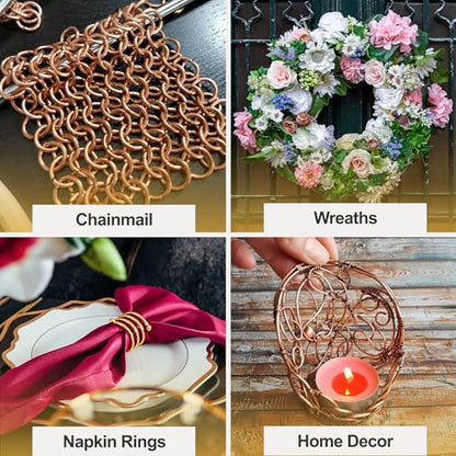 Mandala Crafts 12 Gauge Pastel Anodized Aluminum Craft Wire, 240 FT | Colored, Flexible, Bendable, for Bonsai, Armature, Sculpting, Wire Wrapping, Jewelry Making, Weather & Tarnish Resistant