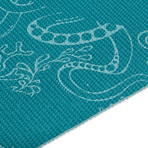 Gaiam Yoga Mat Classic Print, 4mm Non-Slip Mat - color: Under the Sea