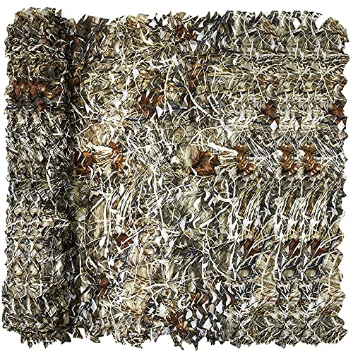 Camo Netting, Camouflage Netting, Hunting Blind Camo Net, Army Party Decorations, Sunshade Fence Nets, Lightweight, Bulk Roll, Mesh, Great for Camping, Shooting, Photograph, Car Cover, Outdoor - color: Dry Grass, size: 4.9ftx16.4ft