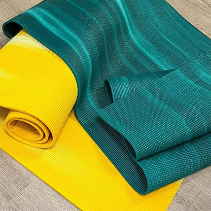 Hugger Mugger Nature Ultra Yoga Mat - Unique Variegated Design, Extra Cushion, Durable, Sticky and Grippy, Stable Non-Slip Surface, Lightweight - color: Sunshine