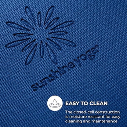 Voyage 5mm Studio Yoga Mats, 10 Pack, 72x24in | Extra Long, Anti-Tear Exercise Mats for Workout, Stretching, Fitness - Non Slip Gym Mats for Home, Schools and Studios - color: Dark Blue