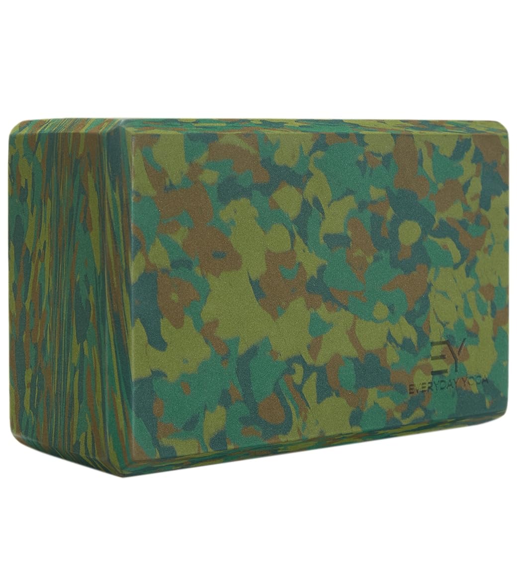 Everyday Yoga Premium Foam Block, 3in/4in/5in Thick, Multi Colors, 1 Block - color: Blue, size: 4 Inch Thick