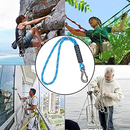 BeneLabel 1 Pcs Tree Swing Rope 19"/1.5ft Hammock Tree Swing Hanging Strap - color: Blue, size: 19"