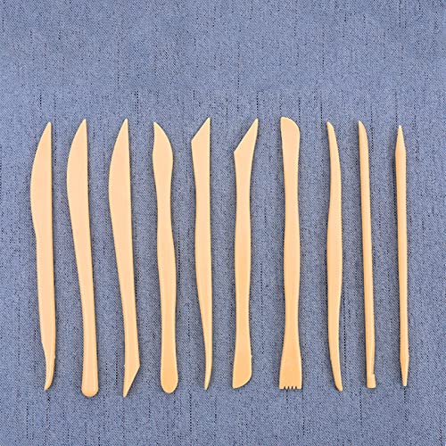 31pcs Polymer Clay Sculpting Tools Set, Air Dry Modeling Clay Roller Dotting Tool Kit Fondant Metal Cutters Silicone Embossing Pen Balls Stylus Rollin - color: 31 pcs