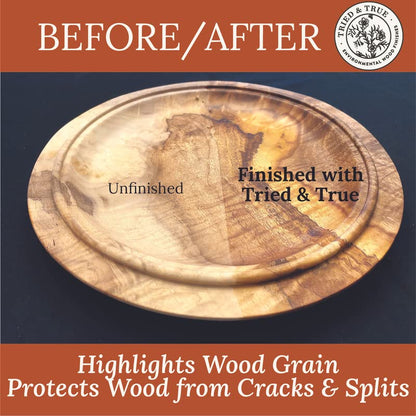 Tried & True Superior Varnish Oil Wood Finish, Pint | Natural Pine Resin & Linseed Oil, Ideal for Interior Furniture, Tables, Countertops, Non-Toxic, Scratch Resistant & Durable - size: Pint