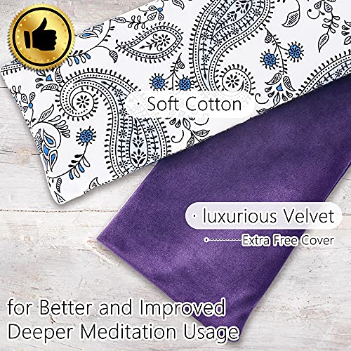 Hihealer Lavender Eye Pillow for Relaxation, Yoga, Sleep, Weighted Eye Mask - color: Purple