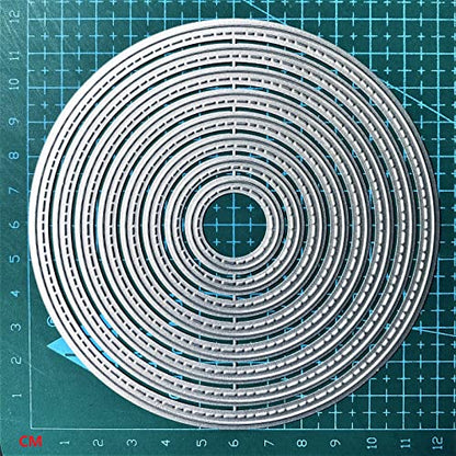 Big Round Cutting Dies Handmade DIY Paper Cards Album Decoration Stencils Template Embossing for Card Scrapbooking Craft Circle - style: Big Round