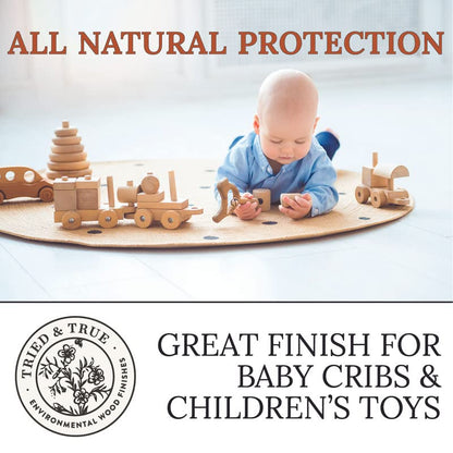 Tried & True Superior Varnish Oil Wood Finish, Quart | Natural Pine Resin & Linseed Oil, Ideal for Interior Furniture, Tables, Countertops, Non-Toxic, Scratch Resistant & Durable - size: Quart