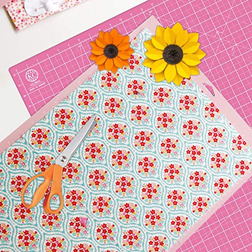 KC GLOBAL A1 (36"x24") Self-Healing Cutting Mat (Pink) - Sturdy, Reversible, Eco-Friendly, Non-Slip. Premium Desk Mat for Crafters, Quilters, and Hobbyist - color: Pink, size: 36"L x 24"W