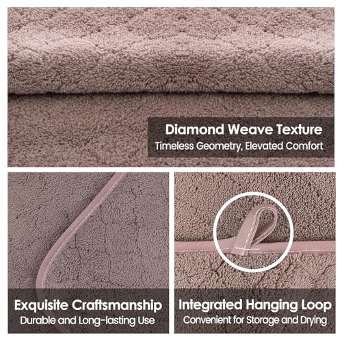 JML Microfiber Bath Towels, 2 Pack, 30 in x 60 in, Chocolate - color: Chocolate, size: 2 Pack (30 in x 60 in)