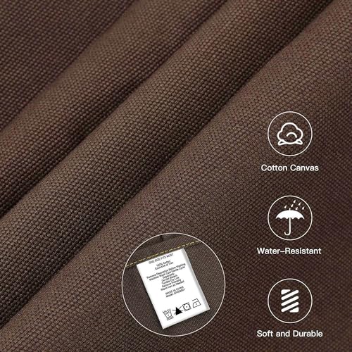 Chef Apron with Cross Back Straps for Men Women, Cotton Canvas Apron for Artists Painting, Kitchen Cooking - color: Brown
