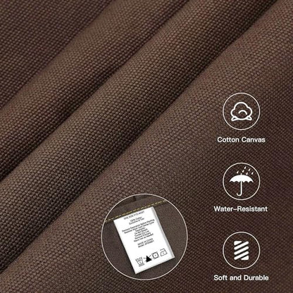 Chef Apron with Cross Back Straps for Men Women, Cotton Canvas Apron for Artists Painting, Kitchen Cooking - color: Brown, 6pack