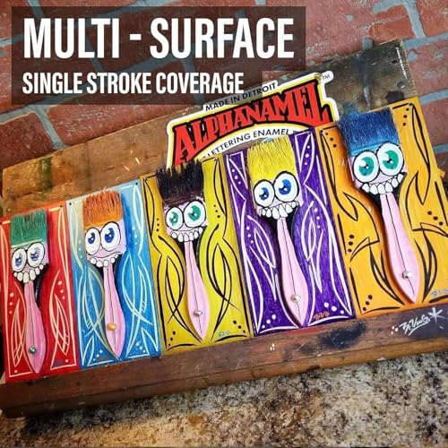 Hobby Model Electroshock Pack with Brushes and Reducer for Pinstriping Fine Line Painting Custom Designs and Detail Work, 1 Oz Each