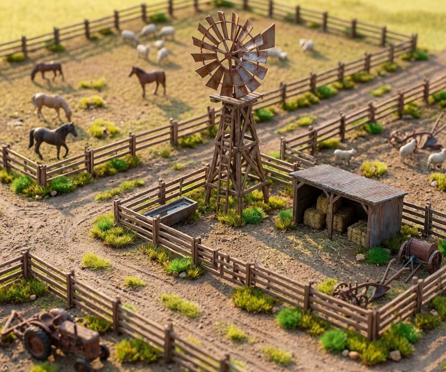 Kai Dream Miniature Static Grass and Stone Bush Clusters for Diorama, Train Landscape, Railroad Scenery, Wargaming (Spring Green) - color: Spring Green