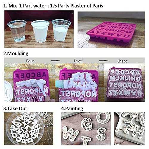 Falling in Art Plaster of Paris, 5 LB | Hand Mold Casting Kit Powder, Gypsum Cement, Pottery & Ceramic Plaster Powder for Crafts, Sculpture, Diorama and Home Decor - size: 80 Ounce (Pack of 1)