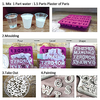 Falling in Art Plaster of Paris, 5 LB | Hand Mold Casting Kit Powder, Gypsum Cement, Pottery & Ceramic Plaster Powder for Crafts, Sculpture, Diorama and Home Decor - size: 80 Ounce (Pack of 1)