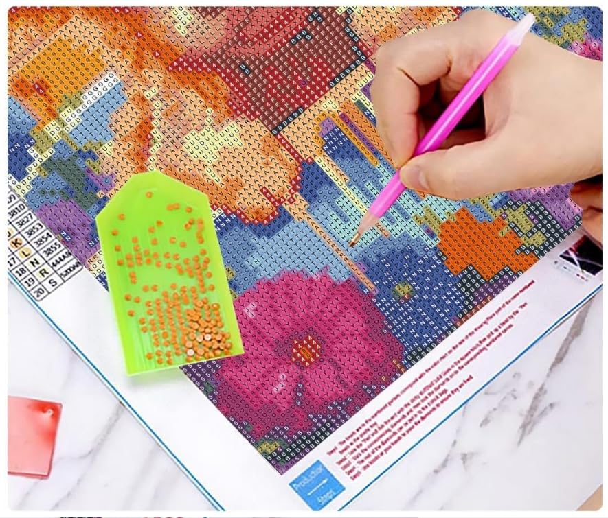 CXYQLC DIY 5D Diamond Painting Kits for Adults, Diamond Art Lions,Tigher&Animals Diamond Painting Full Drill Crystal Rhinestone Embroidery Craft Kits for Home Wall Decor Gifts 13.7x13.7inch
