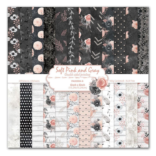 Vintage Scrapbook Paper Pad, 6x6 Shabby Chic Lace Texture Aesthetic Craft Paper, Decorative Junk Journal Supplies for Mixed Media, Card Making, Decoupage & DIY Art (Dusk) - color: Dusk