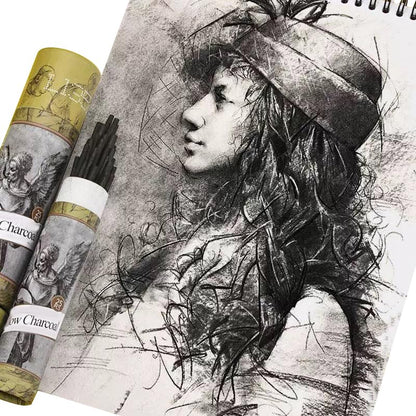 100PCS/PACK Willow Charcoal Sticks - Natural Willow Charcoal for Artists, Beginners, or Students of All Skill Levels - Perfect for Drawing and Sketching - style: 2-4mm, 4-5mm, 5-7mm, 7-9mm