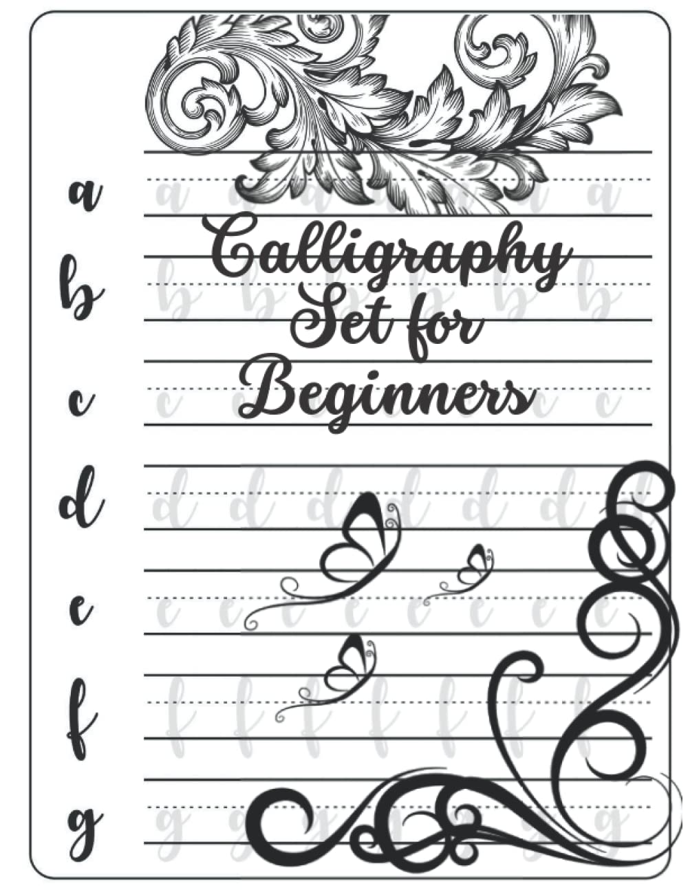 Calligraphy Set for Beginners: 120 Sheet of Calligraphy Practice Paper Hand Lettering Workbook 8.5 x 11 Inches