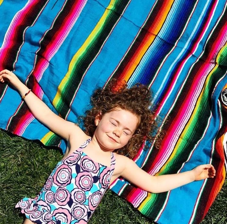 Del Mex Mexican Serape Blanket (X-Large, Turquoise) - color: Turquoise, size: X-Large