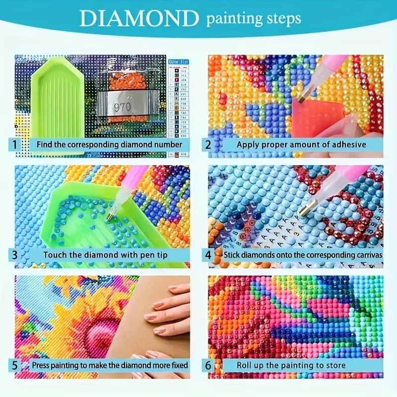 Lady in Flower Hat Diamond Art Painting Kits for Adults,Full Drill Diamond Dots Paintings for Beginners,Flower Round 5D Paint with Diamonds Pictures Gem Art Painting Kits DIY Crafts Kits 12x16inch - color: Lady in Flower Hat