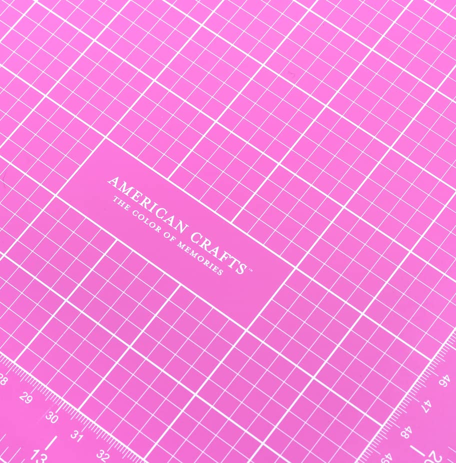 Pink Double-Sided Self-Healing Cutting Mat-18"X24"