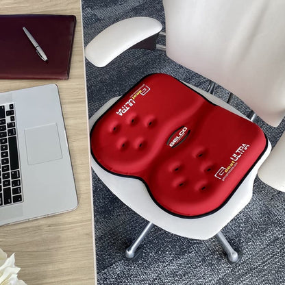 GSeat Ultra Orthopedic Gel and Foam Seat Cushion - for Coccyx, Back, Tailbone, Prostate, Postnatal, and Sciatica Pain/Discomfort - Office, Car, Chair, Travel (Cardinal Red) - color: Cardinal Red