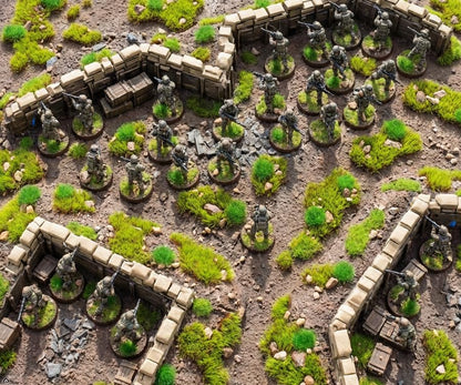 Kai Dream Miniature Static Grass and Stone Bush Clusters for Diorama, Train Landscape, Railroad Scenery, Wargaming (Spring Green) - color: Spring Green
