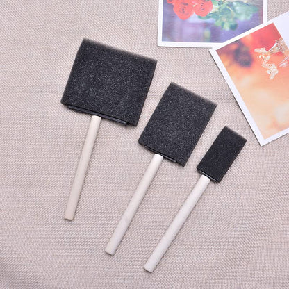 Artlicious 1 Inch Foam Brushes Wood Handle Paint Brush Set (Value Pack of 25) - Lightweight, Durable and Great for Acrylics, Stains, Varnishes, Art & Crafts - size: 1 Inch - 25 Pack
