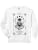 Moon Tarot Card Yoga Astronaut Zen Meditation Lotus Pose Comfort Colors Adult Sweatshirt - color: White, size: Small