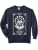 Moon Tarot Card Yoga Astronaut Zen Meditation Lotus Pose Comfort Colors Adult Sweatshirt - color: Navy, size: Small