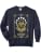 Moon Tarot Card Yoga Astronaut Zen Meditation Lotus Pose Comfort Colors Adult Sweatshirt - color: Navy, size: Small